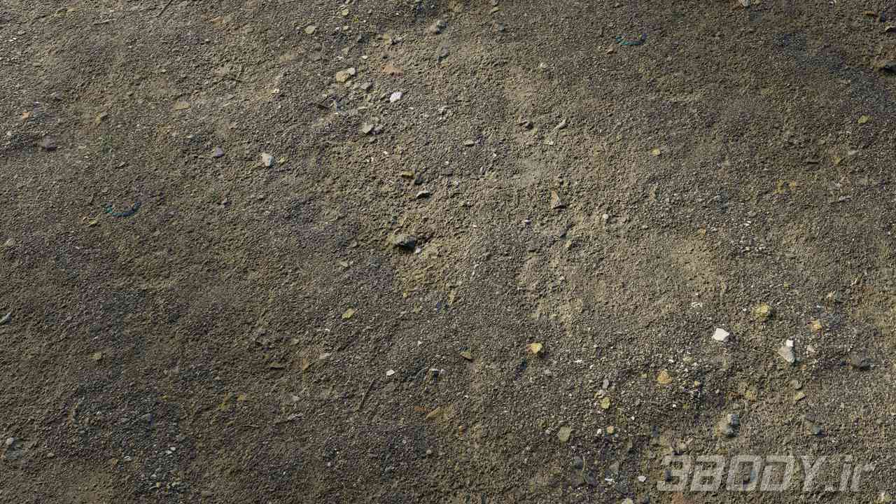 متریال سنگ ریزه زمینی ground gravel عکس 1